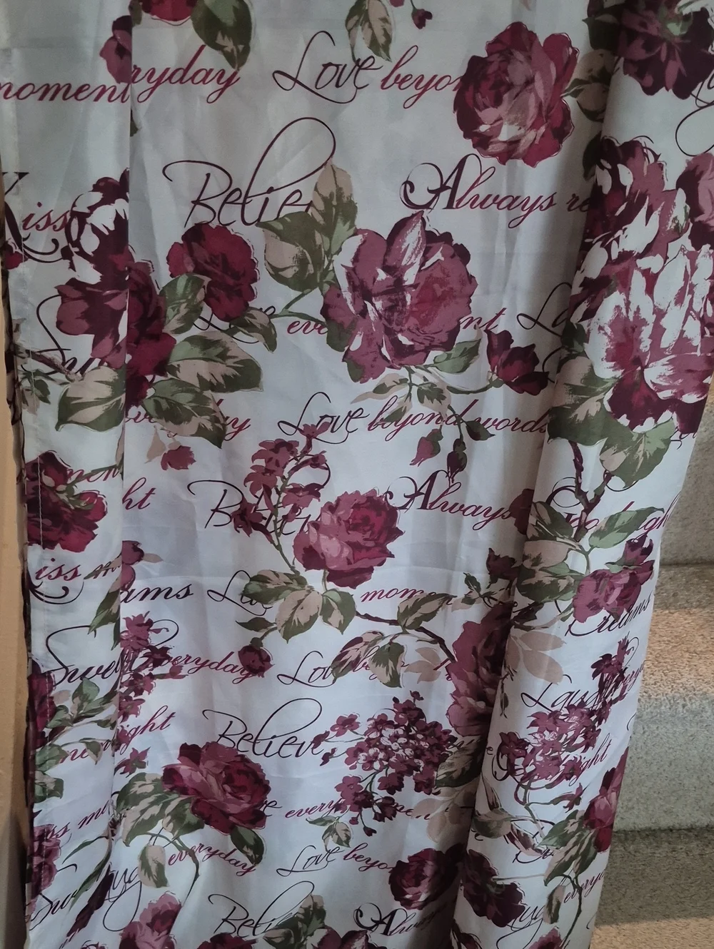 Romantic Vintage Style Floral Shower Curtain